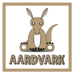 Aardvark Kawaii Cute Animal Sticker