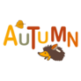 Aautumn Lettering Sticker