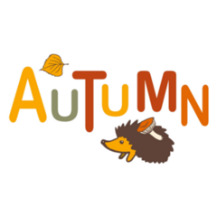 Aautumn Lettering Sticker