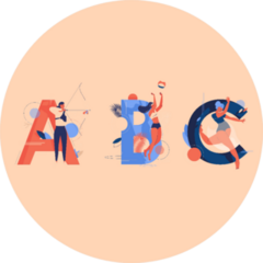 Abc Creative Lettering And Archery Sticker