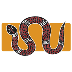 Aboriginal Snake Australia Sticker