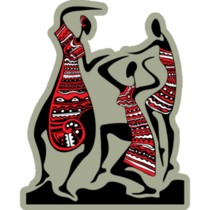 Abstract African Art Sticker