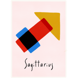 Abstract Astrology Sagittarius Sticker