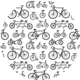Abstract Bicycle Pattern Sticker