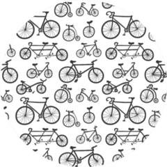 Abstract Bicycle Pattern Sticker