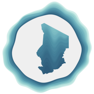 Abstract Blue Chad Sticker