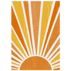 Abstract Boho Sunset Sticker