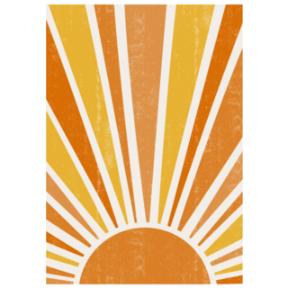 Abstract Boho Sunset Sticker