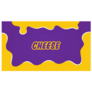 Abstract Cheese Splat Sticker