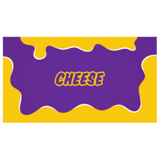 Abstract Cheese Splat Sticker