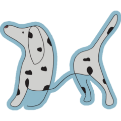 Abstract Dalmatian Body Sticker