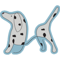 Abstract Dalmatian Body Sticker