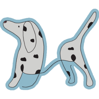 Abstract Dalmatian Body Sticker