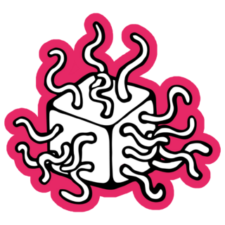 Abstract Dice Illustration Sticker