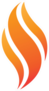 Abstract Fire Symbol Sticker