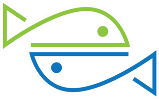 Abstract Fish Infinity Sticker