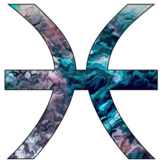 Abstract Fish Symbol Pisces Sticker