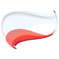 Abstract Flag Of Poland Illustration Sticker