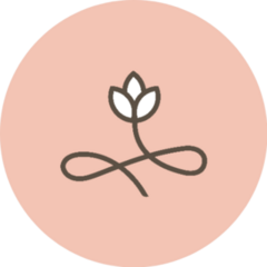 Abstract Flower Store Logo Icon Florist Sticker