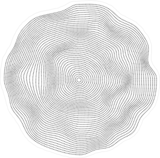 Abstract Flowing Wave Surface Sticker