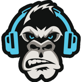 Abstract Gorilla Logo Sticker
