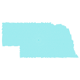 Abstract Graphic Nebraska Map Sticker