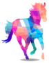 Abstract Horse Of Geometric Shapes Sticker