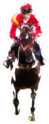 Abstract Horse Racer Sticker