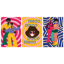 Abstract Illustrations Of Disco Characters 70s Sticker