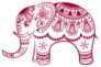 Abstract Indian Elephant Sticker