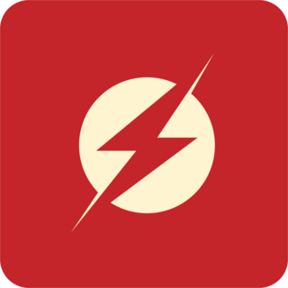 Abstract Lightning Logo Sticker