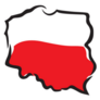 Abstract Map And Flag Of Poland Sticker