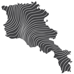 Abstract Map Armenia Sticker