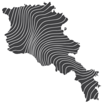 Abstract Map Armenia Sticker