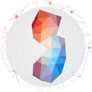 Abstract Map Of New Jersey Sticker