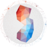 Abstract Map Of New Jersey Sticker