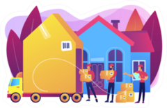 Abstract Moving Illustration Sticker