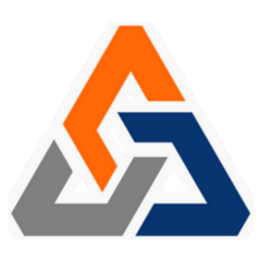 Abstract Multicolored Triangle Shape Sticker