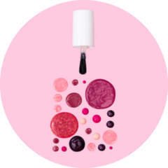 Abstract Nail Polish Bottle In Drops Sticker