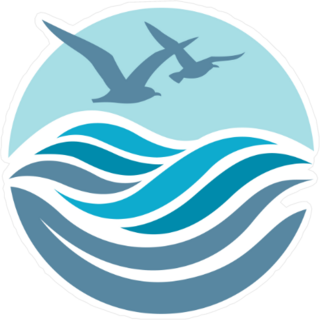 Abstract Ocean Sticker