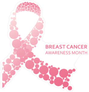 Abstract Pink Ribbon Sticker