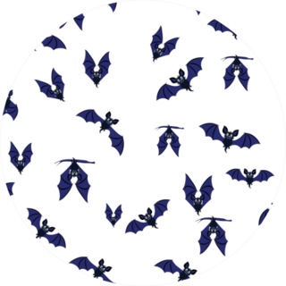 Abstract Seamless Pattern With Bats Sticker