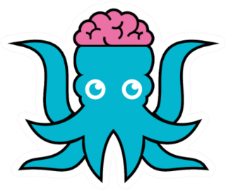 Abstract Squid Logo Sticker