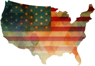 Abstract Style American Independence Day Design