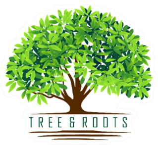 Abstract Tree & Roots Landscaping Sticker