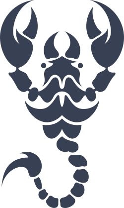 Abstract Tribal Scorpion Sticker