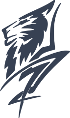 Abstract Wolf Sticker
