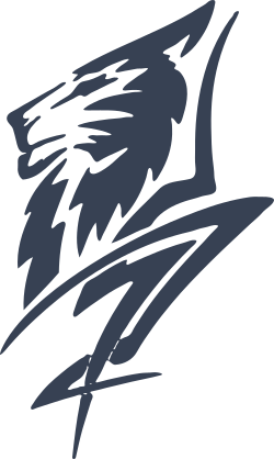 Abstract Wolf Sticker