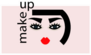 Abstract Woman With Makeup Sticker