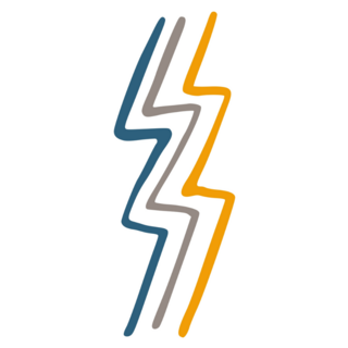 Abstract Zigzag Lightning Sticker